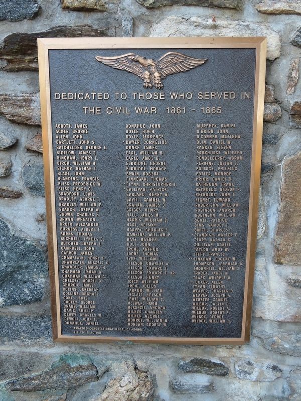 Sprague Civil War Monument image. Click for full size.