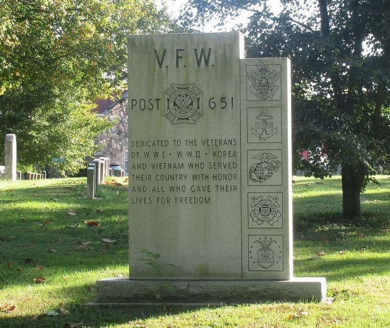V.F.W. Memorial. Click for full size. V.F.W. Memorial image. Click for full size.