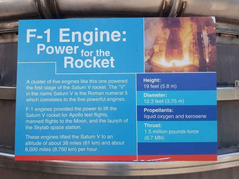 F-1 Engine: Power for the Rocket Marker image. Click for full size.