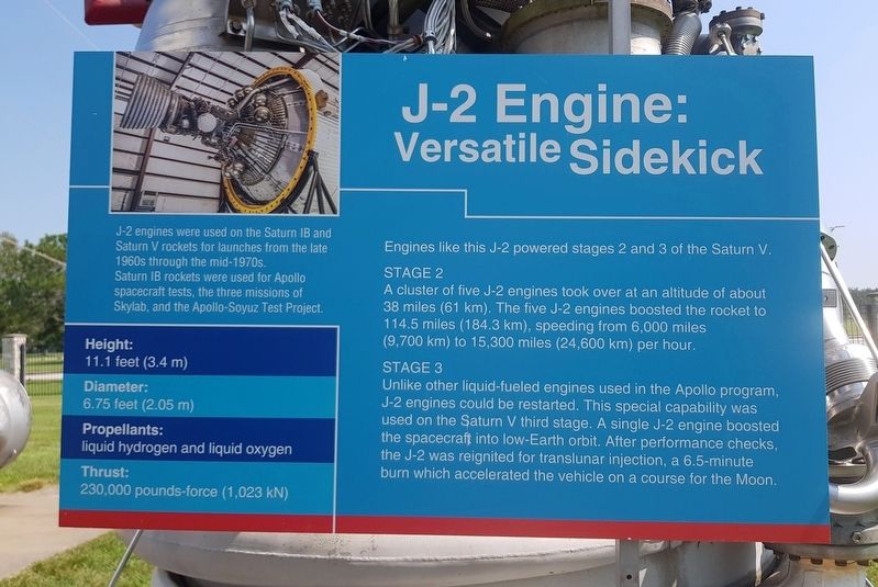 J-2 Engine: Versatile Sidekick Marker image. Click for full size.