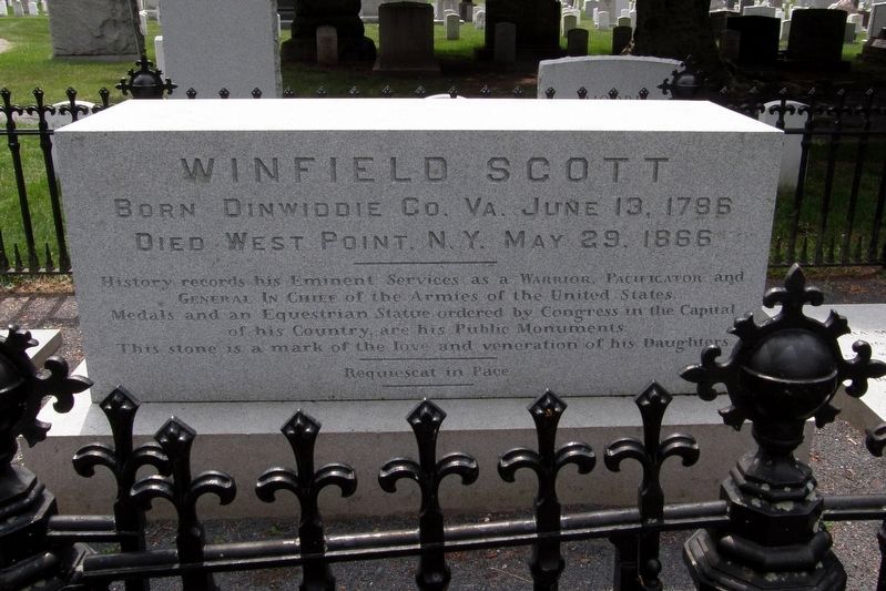 Winfield Scott Grave at West Point NY image. Click for full size.