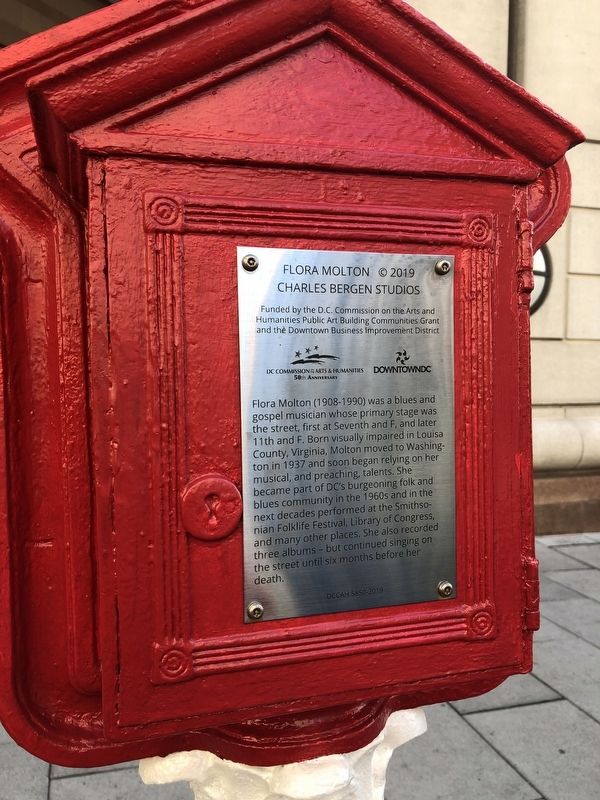 Flora Molton Marker. Click for full size. Flora Molton Marker image. Click for full size.