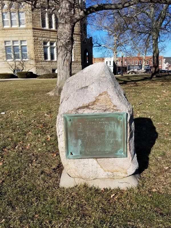 In Memory of John Thomson Hodgen, M.D. and Henry Hodgen Mudd, M.D. Marker. Click for full size. In Memory of John Thomson Hodgen, M.D. and Henry Hodgen Mudd, M.D. Marker image. Click for full size.