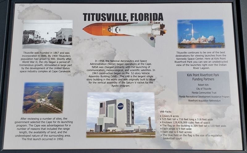 Titusville Florida Marker image. Click for full size.