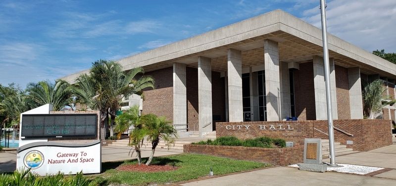 Titusville City Hall (<i>located just south of marker</i>). Click for full size. Titusville City Hall (<i>located just south of marker</i>) image. Click for full size.