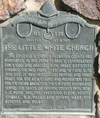 The Little White Church Marker image. Click for full size.