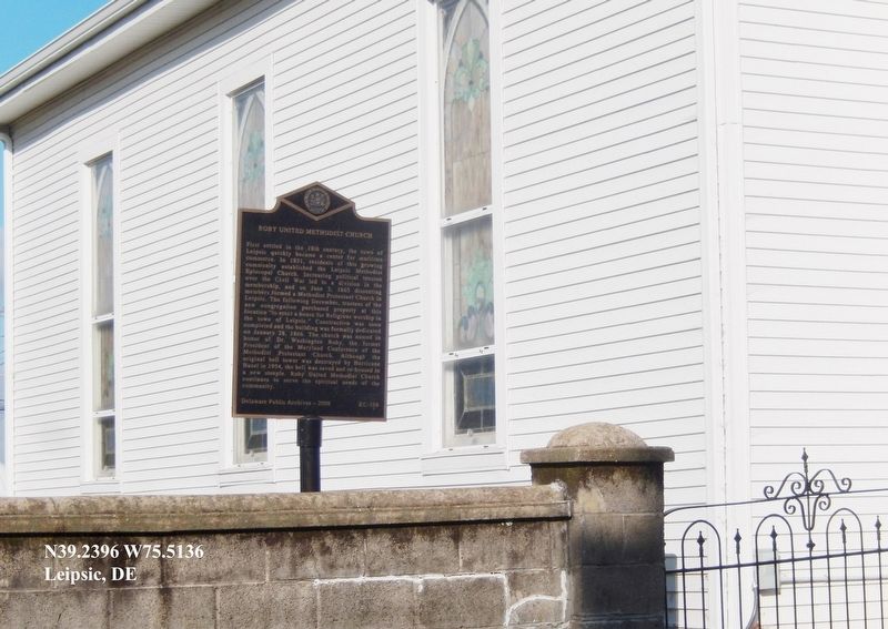 Roby United Methodist Church Marker image. Click for full size.
