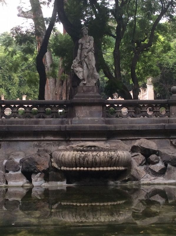 The statue of "Temperance" at the fountain image. Click for full size.