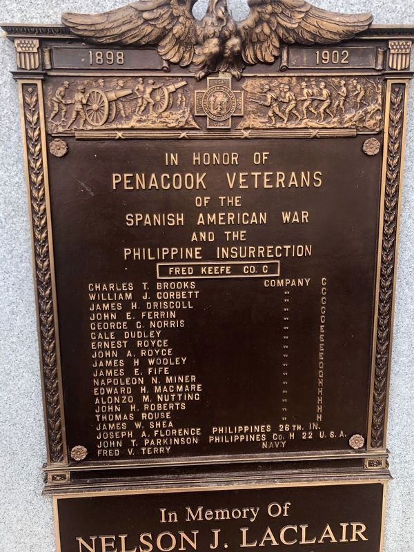 In Honor of Penacook Veterans Monument. Click for full size. In Honor of Penacook Veterans Monument image. Click for full size.