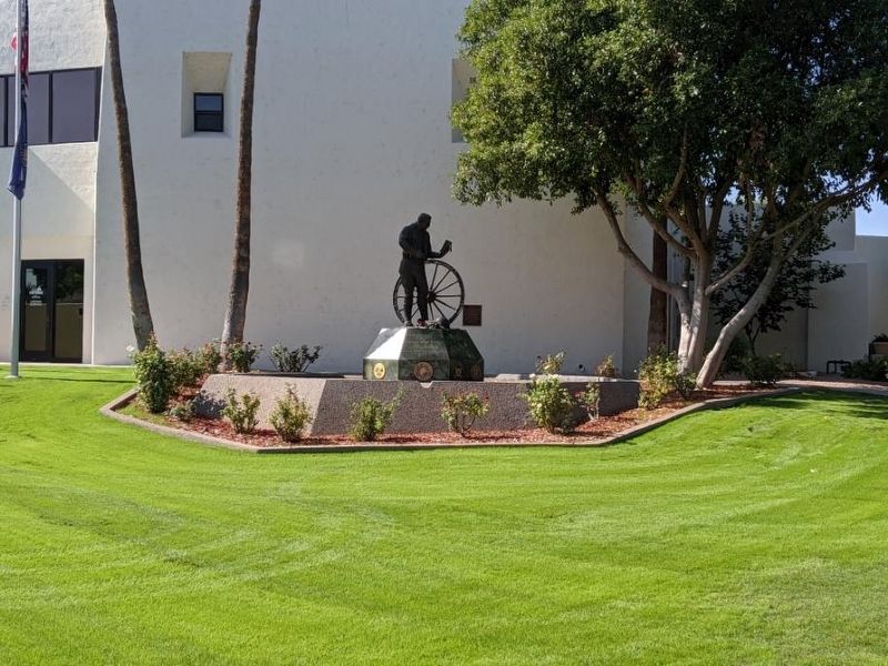 The Chaplain Marker and Statue. Click for full size. The Chaplain Marker and Statue image. Click for full size.
