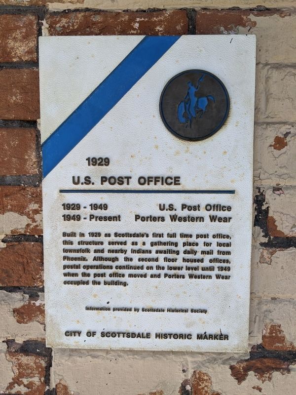 1929 - U.S. Post Office Marker image. Click for full size.