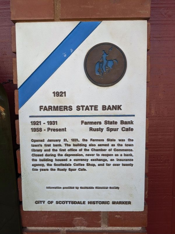 1921 - Farmers State Bank Marker. Click for full size. 1921 - Farmers State Bank Marker image. Click for full size.