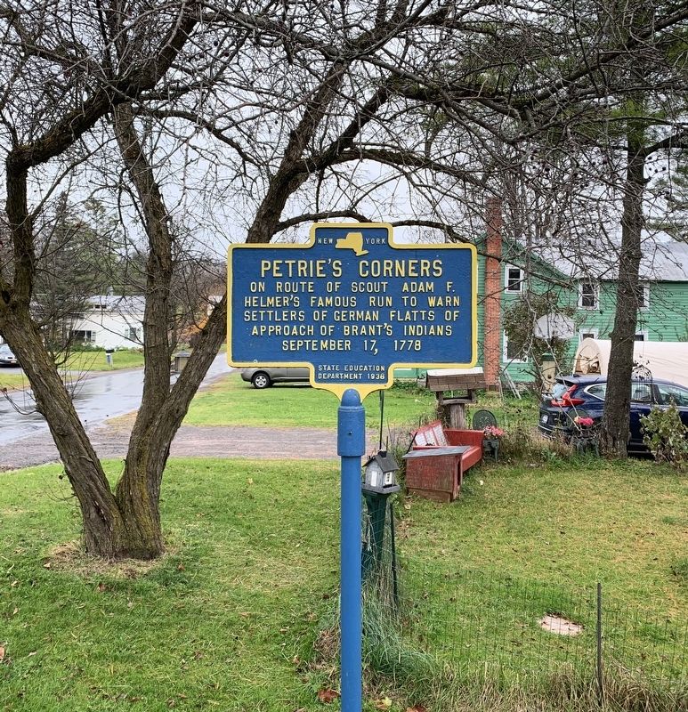 Petrie�s Corners Marker image. Click for full size.