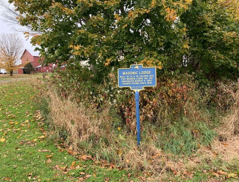 Masonic Lodge Marker image. Click for full size.