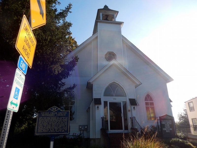 Little Creek United Methodist Church Marker image. Click for full size.