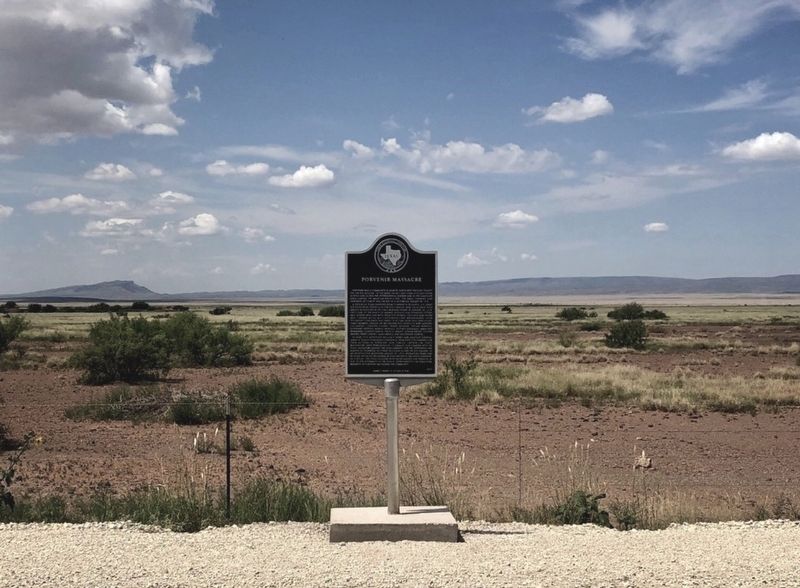 Porvenir Massacre Marker image. Click for full size.