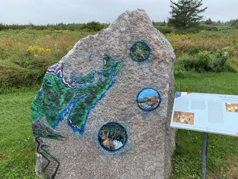 The Resettlement Marker and Painting image. Click for full size.