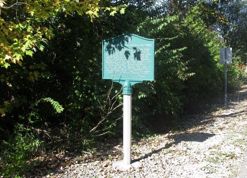 Old Indian Trail / Wheeling Pike Marker image, Touch for more information