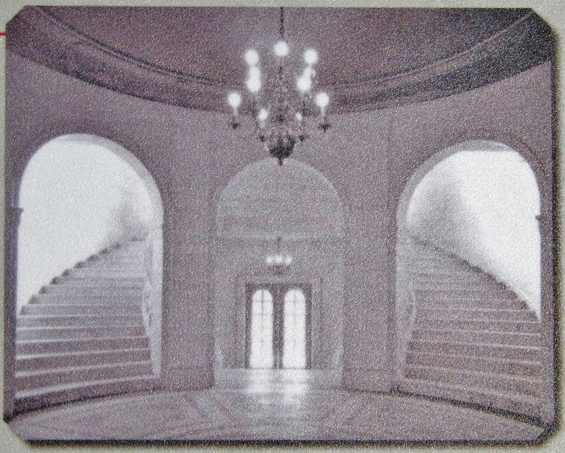 Marker detail: The main foyer, looking toward the bronze entrance doors. image. Click for full size.