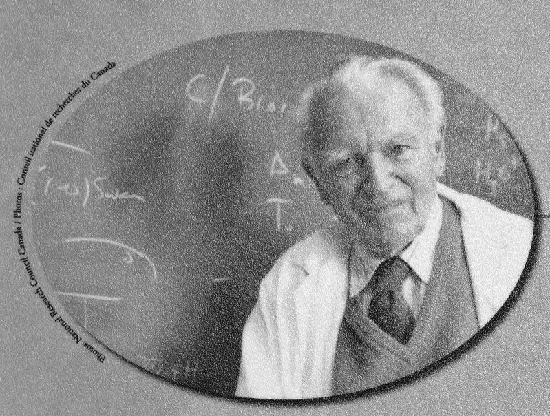 Marker detail: Dr. Gerhard Herzberg, Nobel Laureate 1971 image. Click for full size.