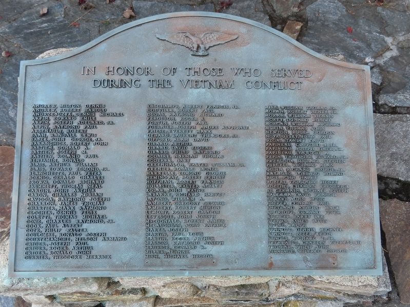 Sprague Vietnam War Monument image. Click for full size.