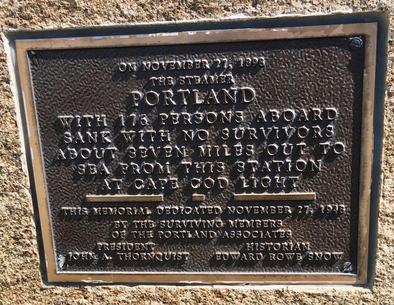 The Steamship Portland Marker image. Click for full size.