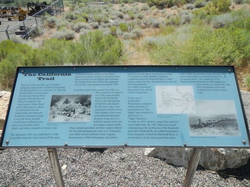 The California Trail Marker image. Click for full size.