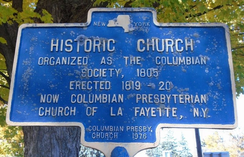 Historic Church Marker image. Click for full size.