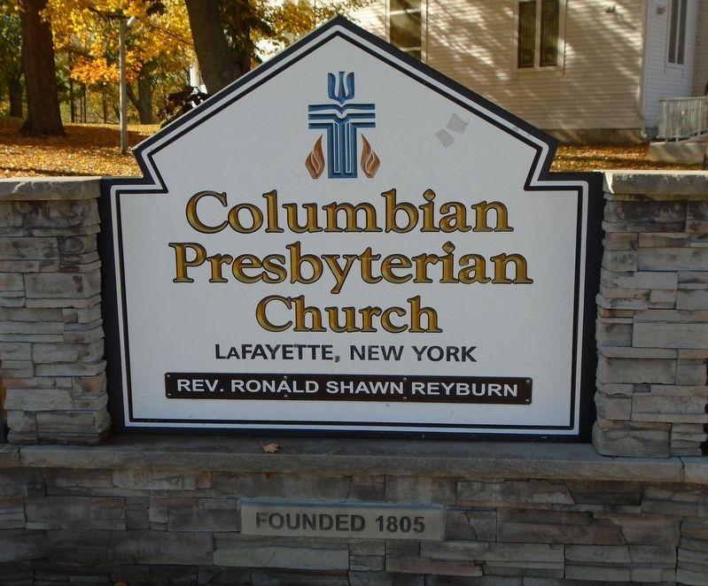 Columbian Presbyterian Church Sign image. Click for full size.