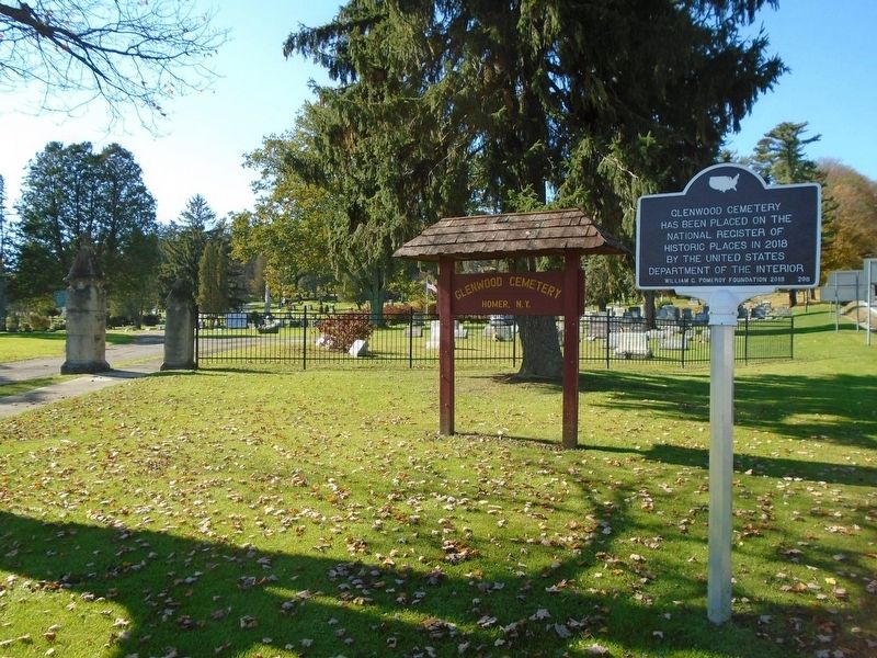 Glenwood Cemetery and Marker image. Click for full size.