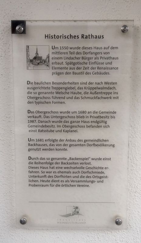 Historisches Rathaus / Old City Hall Marker image. Click for full size.