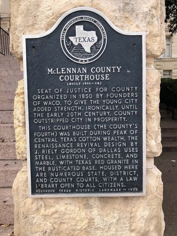 McLennan County Courthouse Marker image. Click for full size.