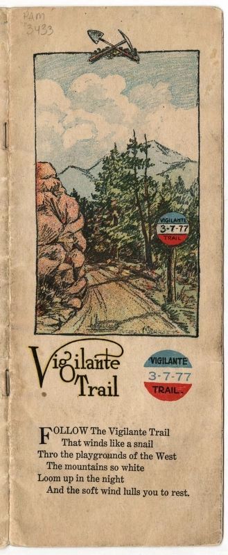 Vigilante Trail pamphlet image. Click for full size.