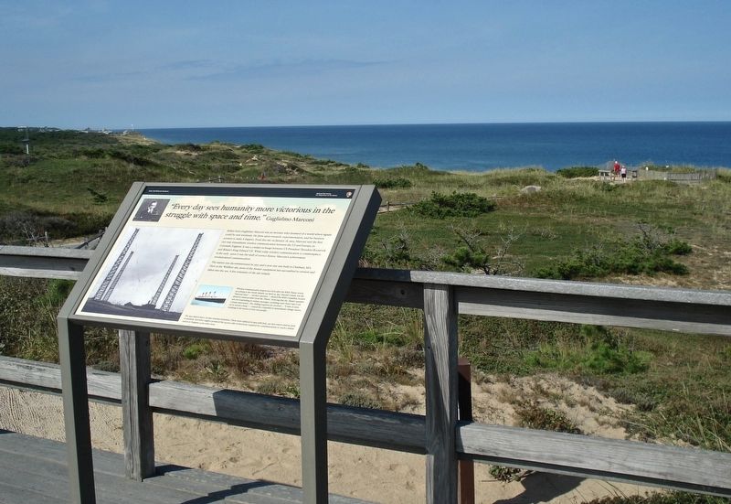 Guglielmo Marconi Marker from the viewing platform. image. Click for full size.