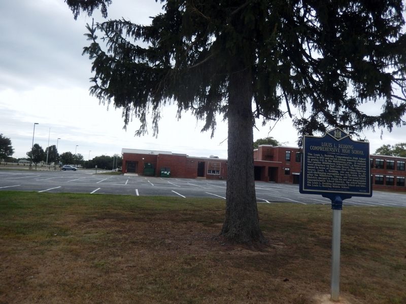 Louis L. Redding Comprehensive High School Marker image. Click for full size.