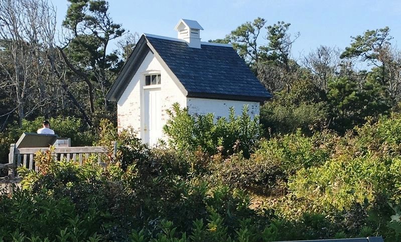 Lighthouse oil shed. Click for full size. Lighthouse oil shed image. Click for full size.