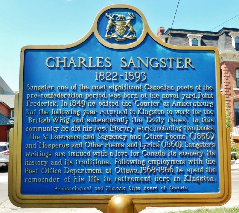 Charles Sangster Marker image. Click for full size.