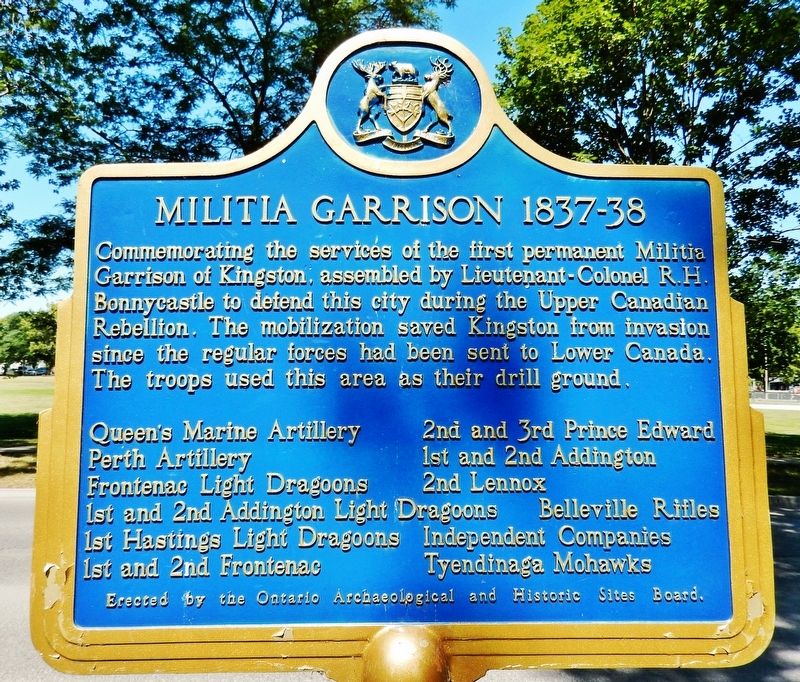 Militia Garrison 1837-38 Marker image. Click for full size.