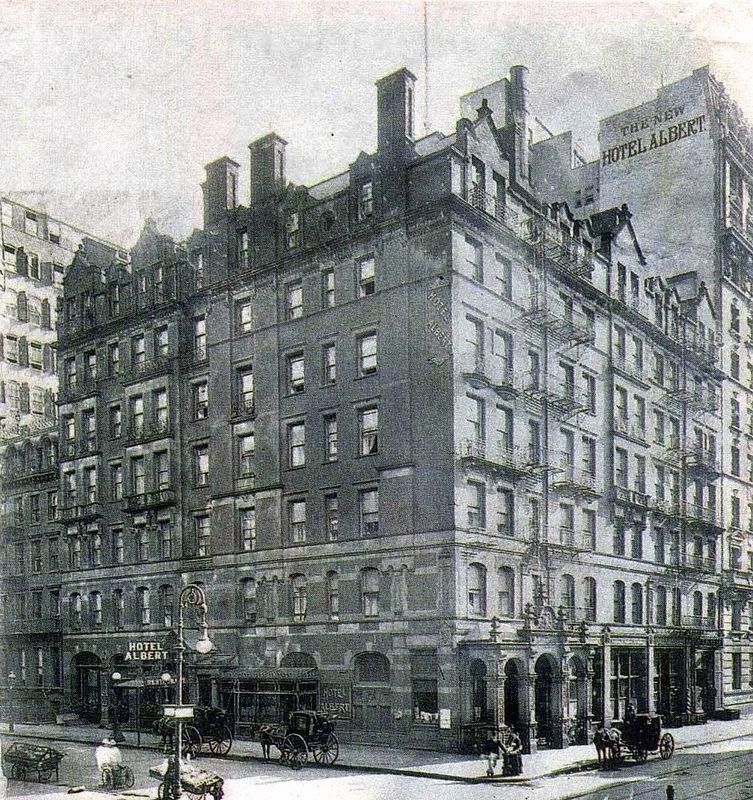 The Hotel Albert, 1901 image. Click for full size.
