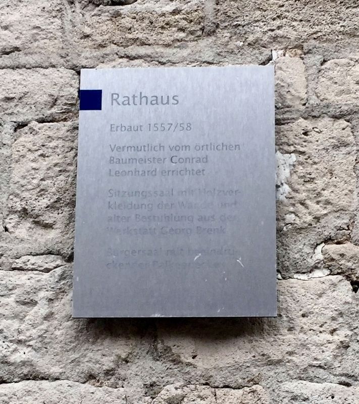 Rathaus / Town Hall Marker image. Click for full size.