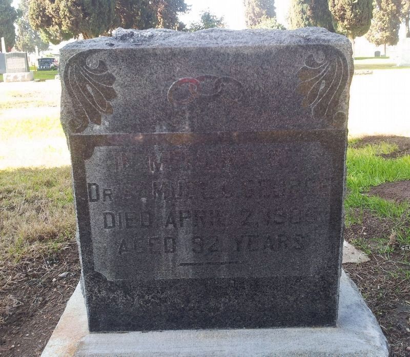 Dr. Samuel Gregg George Grave Site image. Click for full size.