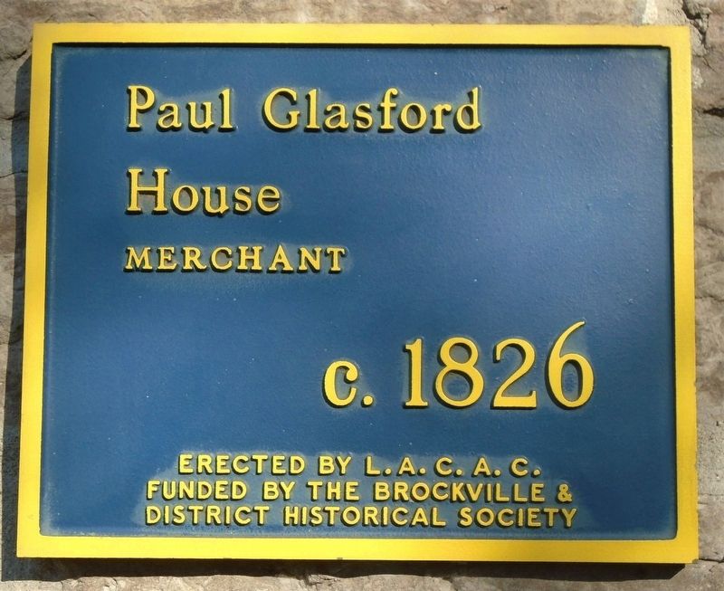 Paul Glasford House Marker image. Click for full size.