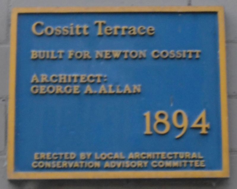 Cossitt Terrace Marker image. Click for full size.