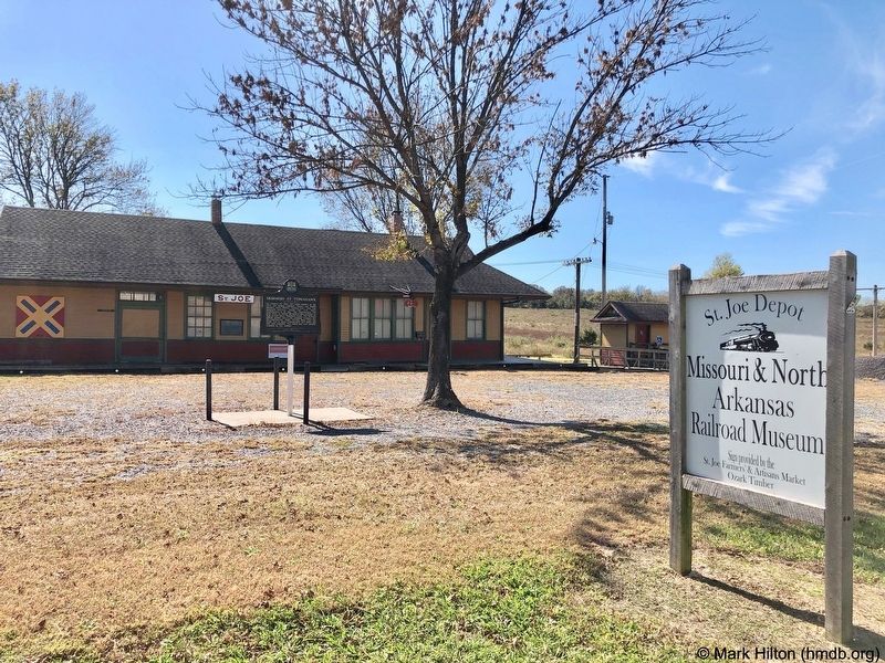 Skirmish at Tomahawk Marker at the Saint Joe Historic Depot Museum. image. Click for full size.