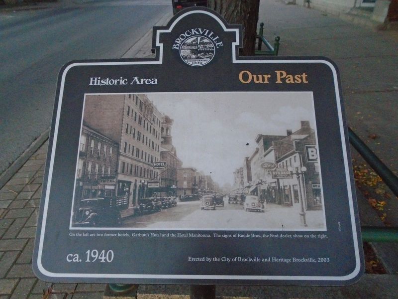 Garbutt's Hotel / Hotel Manitonna Marker. Click for full size. Garbutt's Hotel / Hotel Manitonna Marker image. Click for full size.