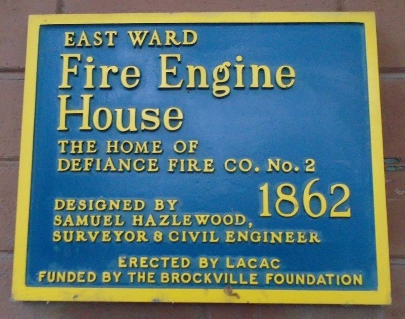 East Ward Fire Engine House Marker image. Click for full size.
