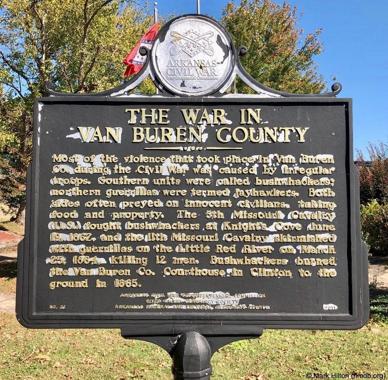 The War in Van Buren County Marker image. Click for full size.