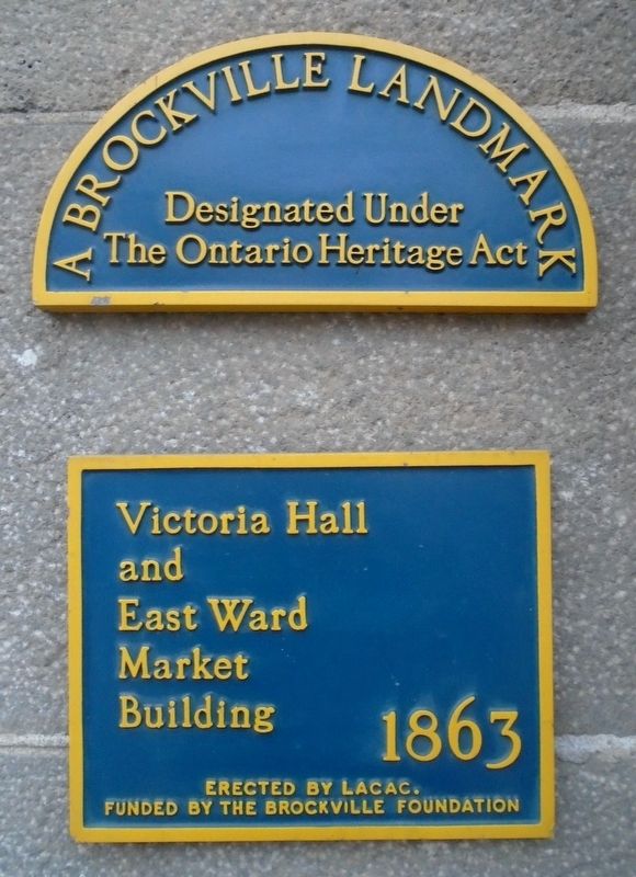Victoria Hall and East Ward Market Building Marker image. Click for full size.
