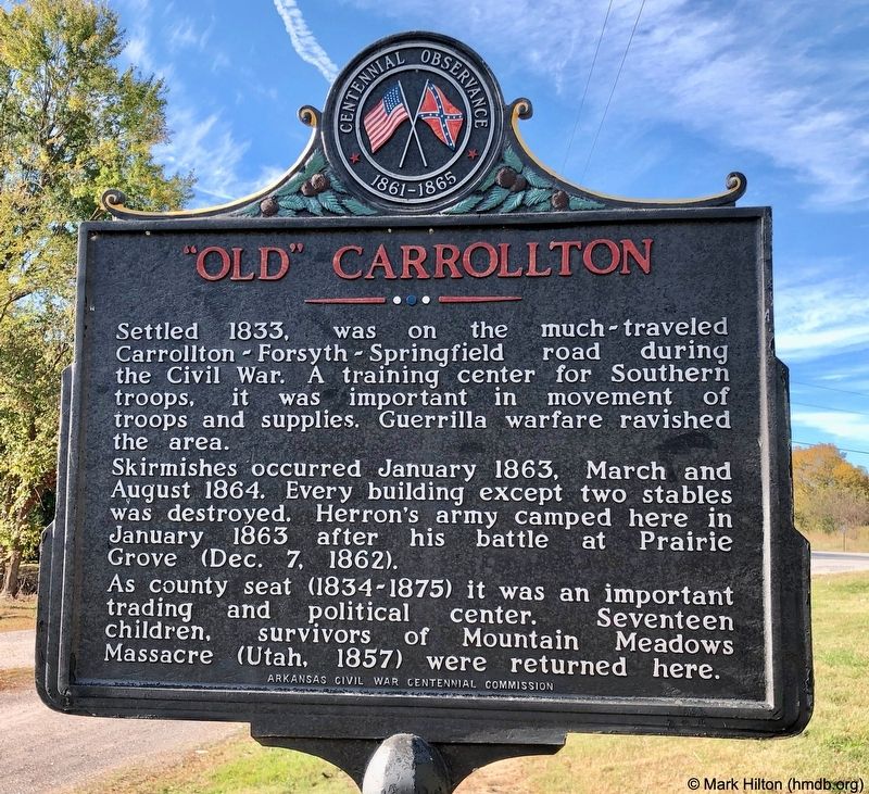 "Old" Carrollton Marker image. Click for full size.