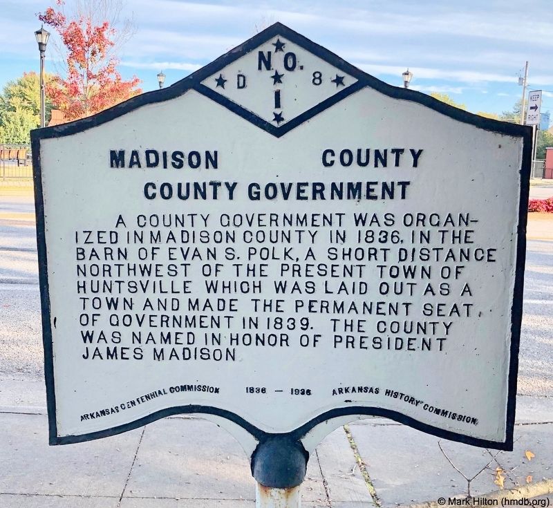 Madison County Marker image. Click for full size.